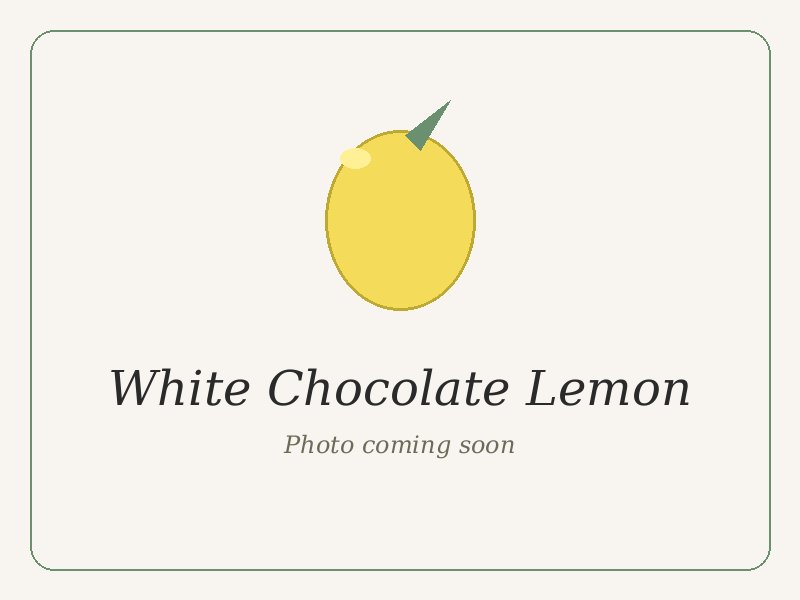 White Chocolate Lemon cookie